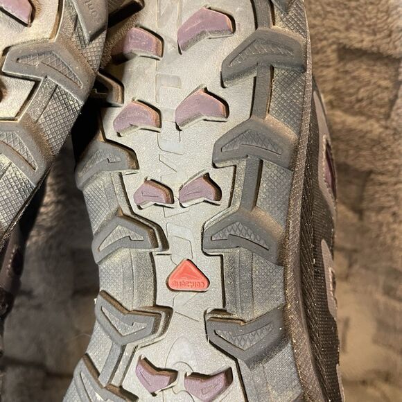 Women's Salomon Hiking XA Comp 6 Contagrip Shoes Size 8.5 Purple Ortholite Trail - Picture 16 of 16